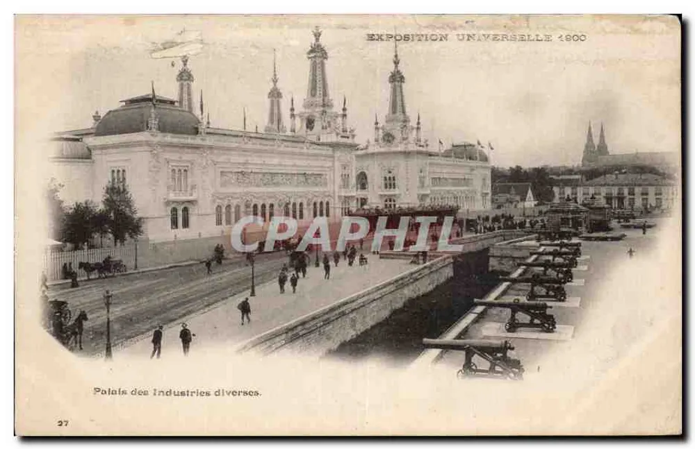 Palast der verschiedenen Industrien — Weltausstellung 1889 — Nr. 27 - Vorderseite