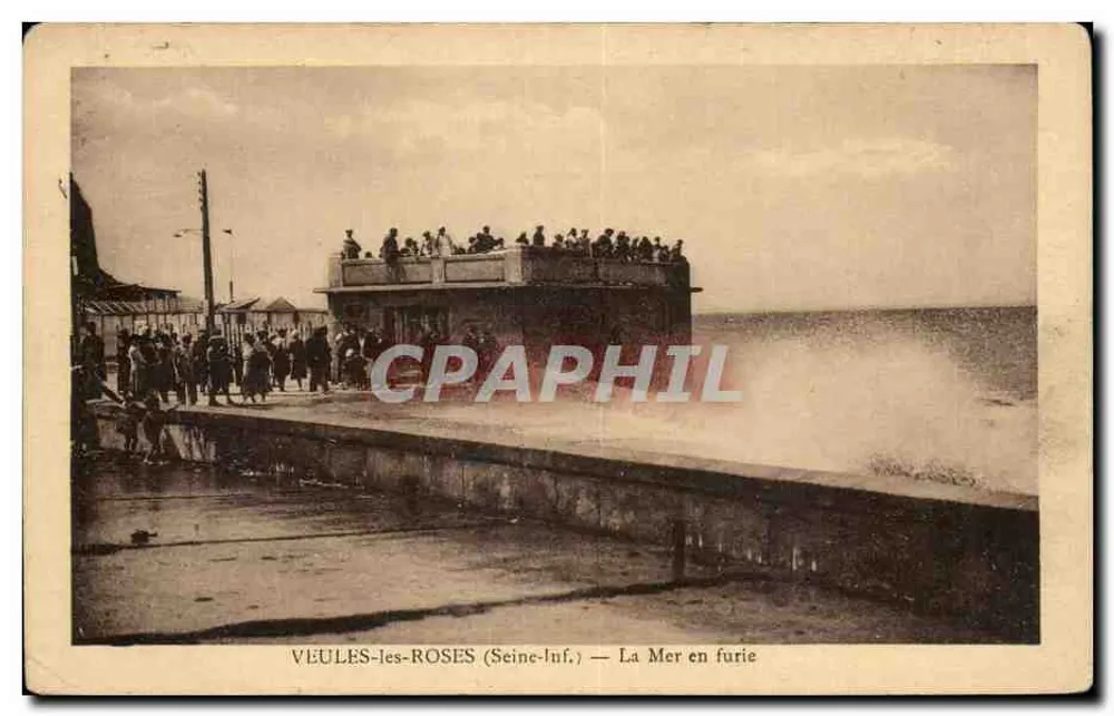 Veuves-les-Roses (Seine-Inf.) — Die See in Wut — G. Degowey Blondel - Vorderseite