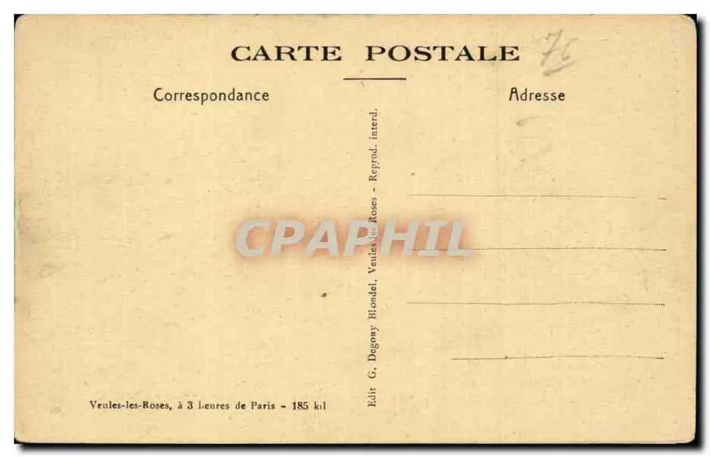 Veuves-les-Roses (Seine-Inf.) — Die See in Wut — G. Degowey Blondel - Rückseite