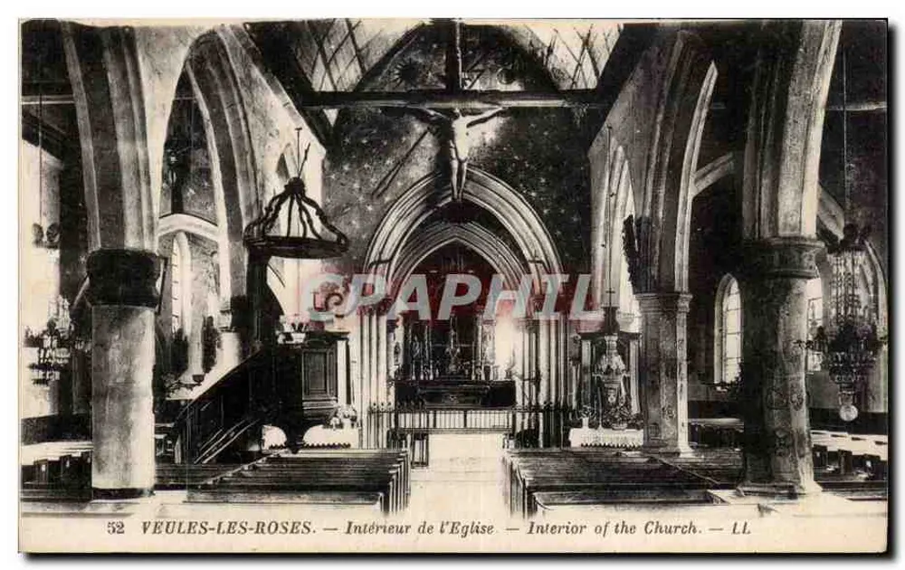 Veuves-Les-Roses — Interior da Igreja — LL. Editor LL. - Frente