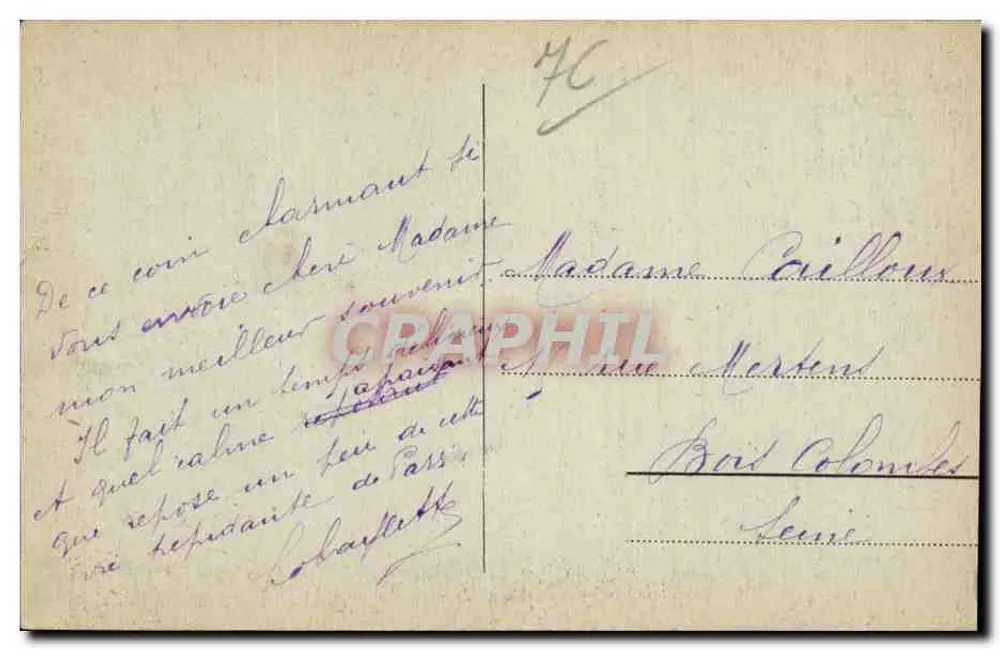 Les Roses - Chemin Henry Maret — cliché J. Guesdon - Verso