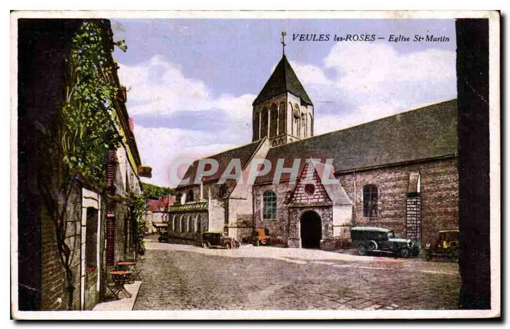 VEULES-les-ROSES — Igreja de São Martinho - Frente