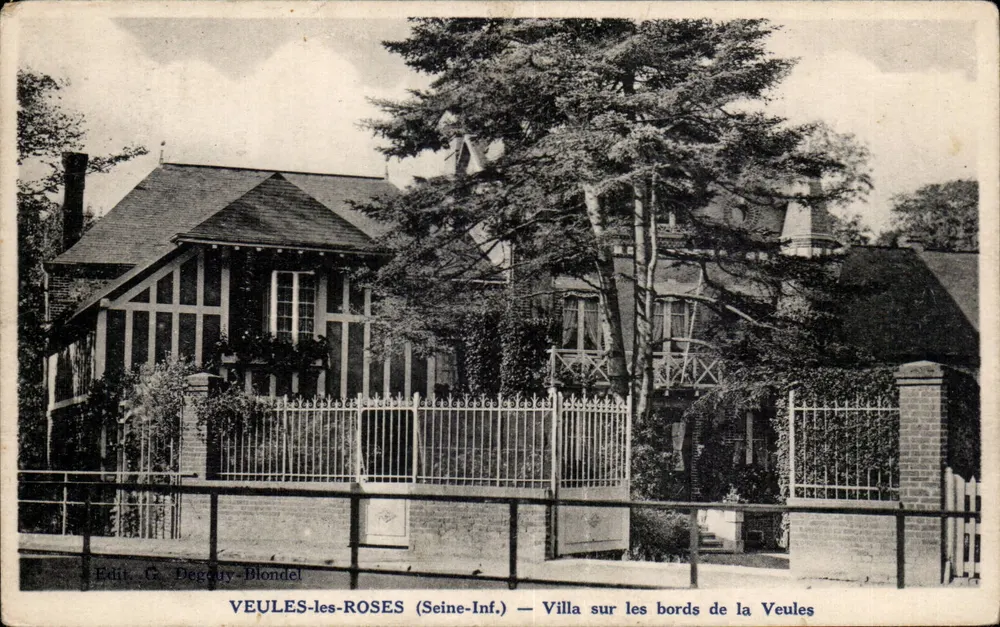 VEUULES-les-ROSES (Seine-Inf.) — Villa an den Ufern der Veules — Edit. G. Degouy-Blondel - Vorderseite