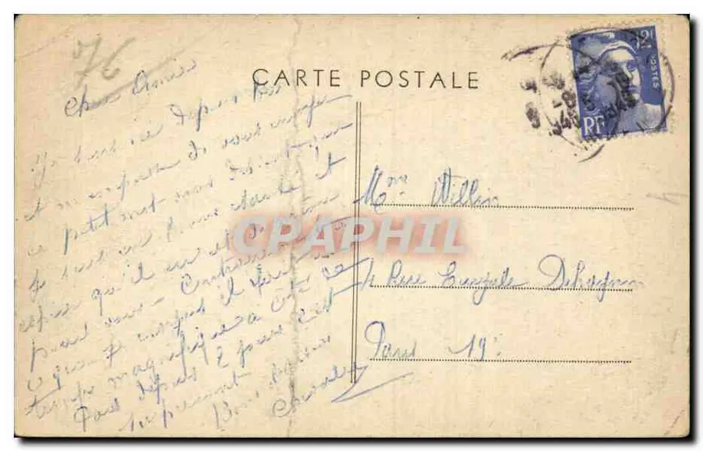 VEUULES-les-ROSES (Seine-Inf.) — Villa an den Ufern der Veules — Edit. G. Degouy-Blondel - Rückseite