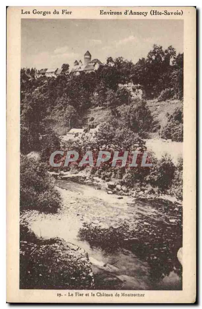As Gorges do Fier — Le Fier e o Castelo de Montrottier — L. Foures, editor - Frente