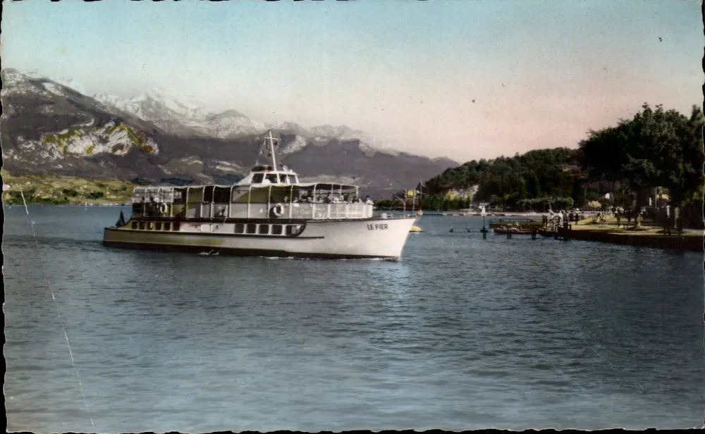 Der Fier — Boot auf dem See von Annecy — Edition - Vorderseite