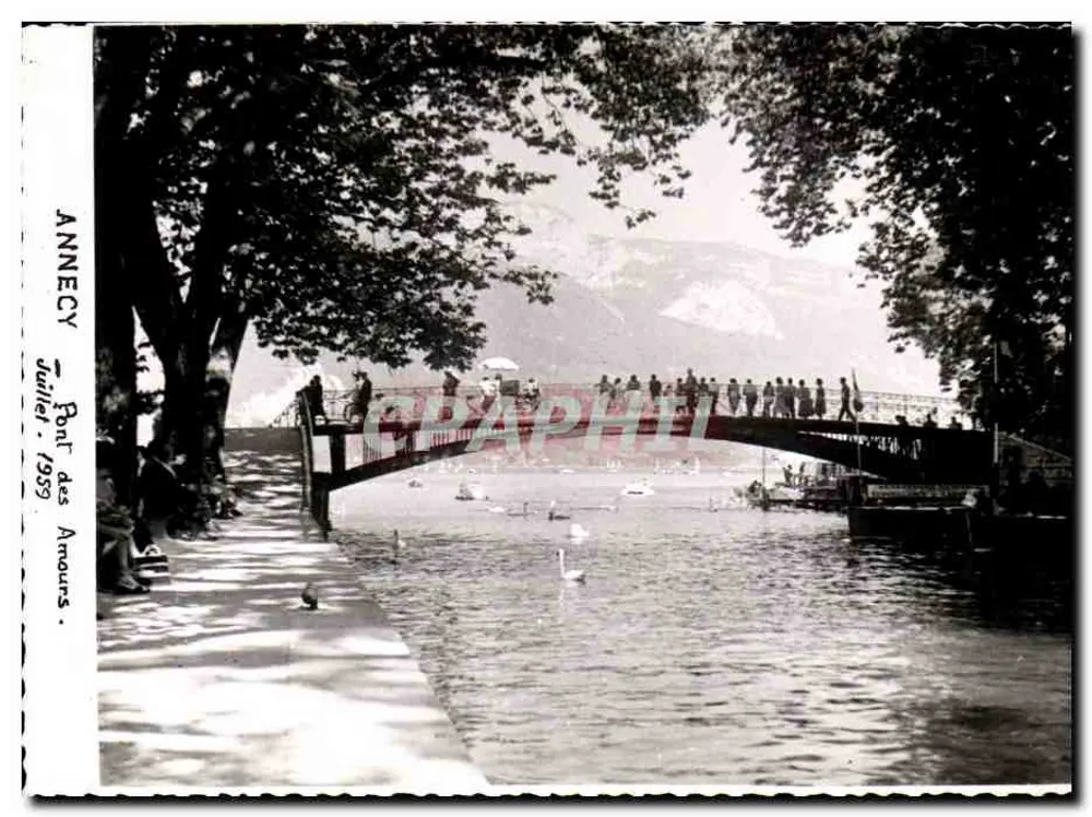 Annecy — Ponte dos Amores — Julho 1959 - Frente