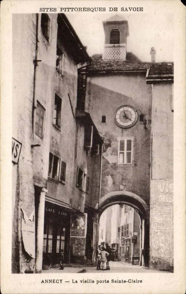 Anney - Die alte Sainte-Claire-Tür — Pittoreske Orte der Savoie, herausgegeben von Parlot, Annecy - Vorderseite