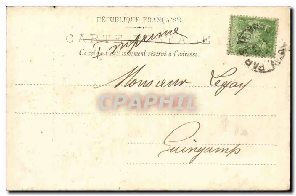 Weltausstellung 1900 — Eingang zum Pavillon Ungarn — L. L. n° 66 - Rückseite