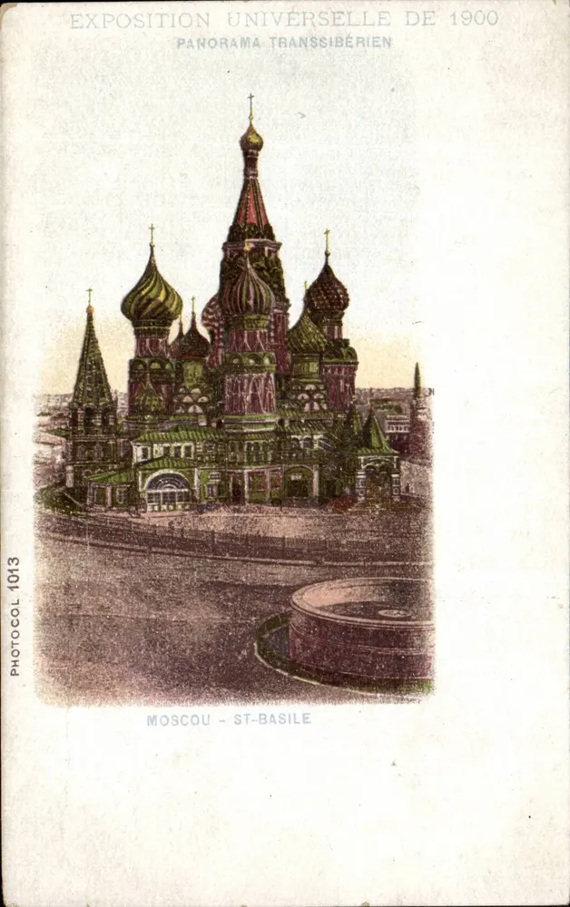 Moscou - St-Basile — panorama de l'Exposition Universelle de 1900, éditeur Photocol, n° 1013 - Vorderseite