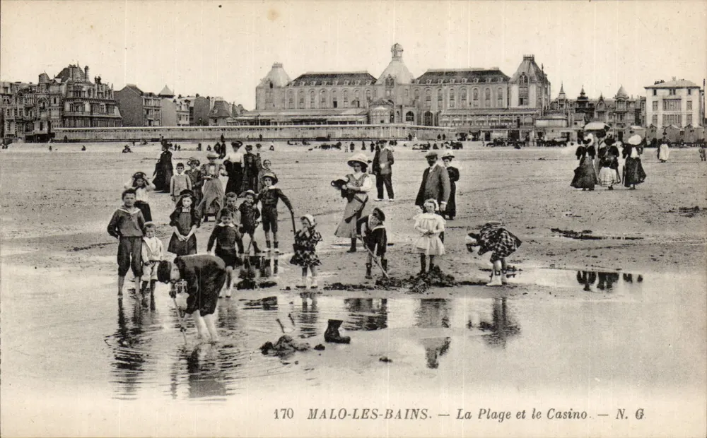 Malo-les-Bains — Die Strandpromenade und das Casino — N. G. — N° 170 - Vorderseite