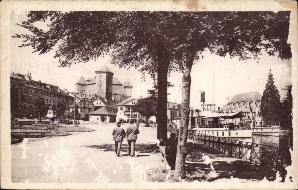 Annecy — Platz und Schloss — Lévy et Neubuer, Imp. Paris - Vorderseite