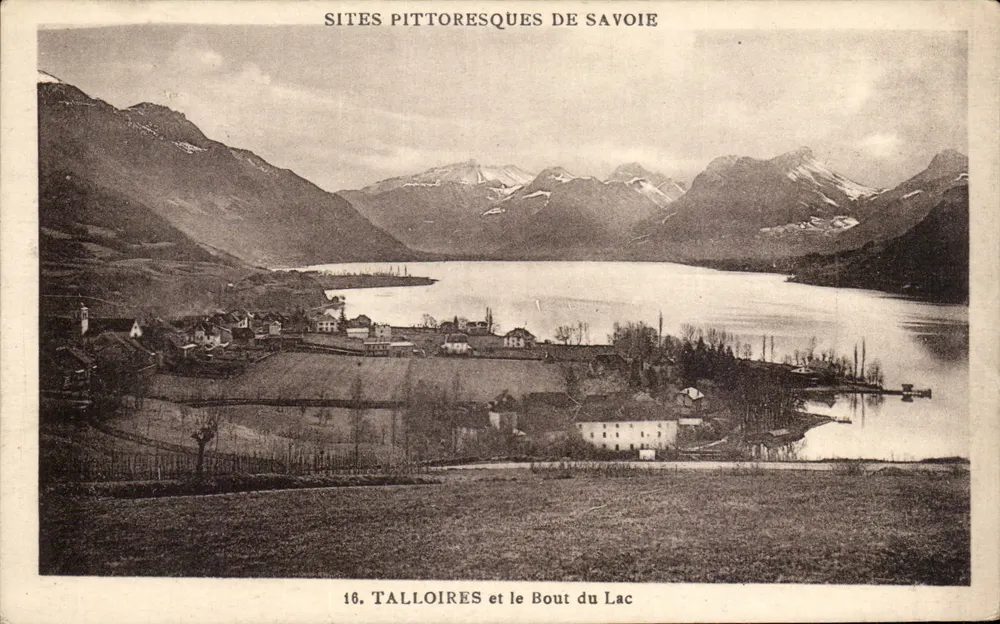 Talloires e o Fim do Lago — Sítios Pitorescos da Saboia — n°16 — editor Pasbot, Annecy - Frente