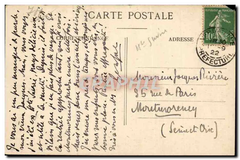 See Annecy — Talloires und das Ende des Sees — A. Gardet Annecy - Rückseite