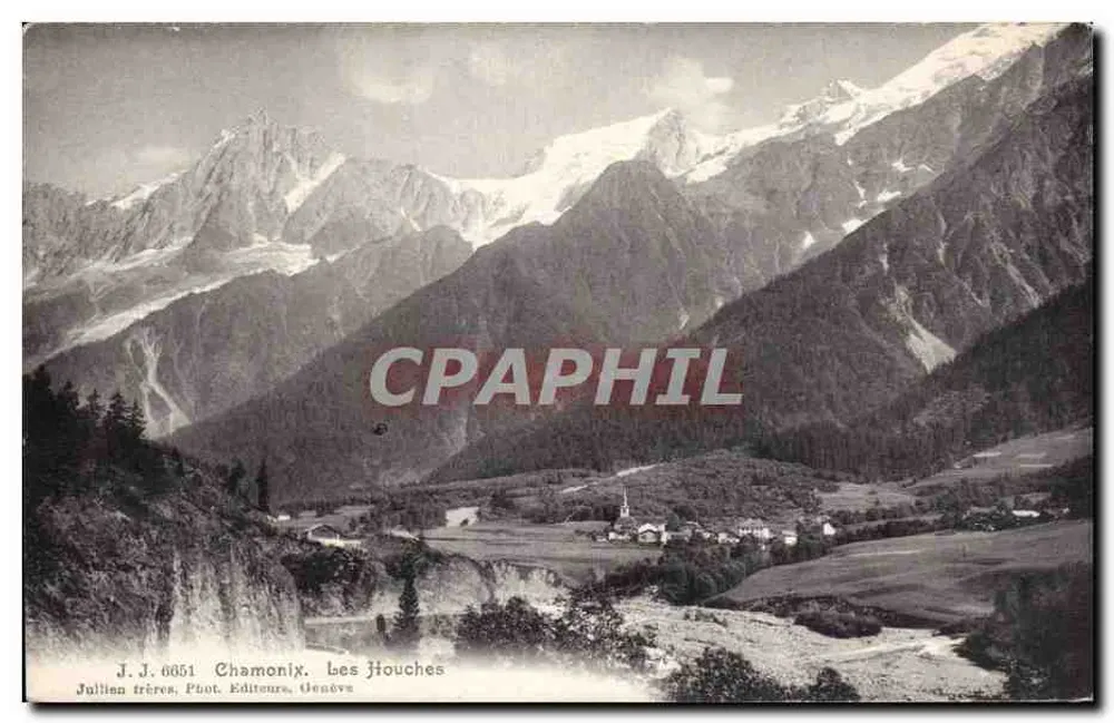 Les Houches — Chamonix — Julian frères, Fot. Editores, Genebra - Frente