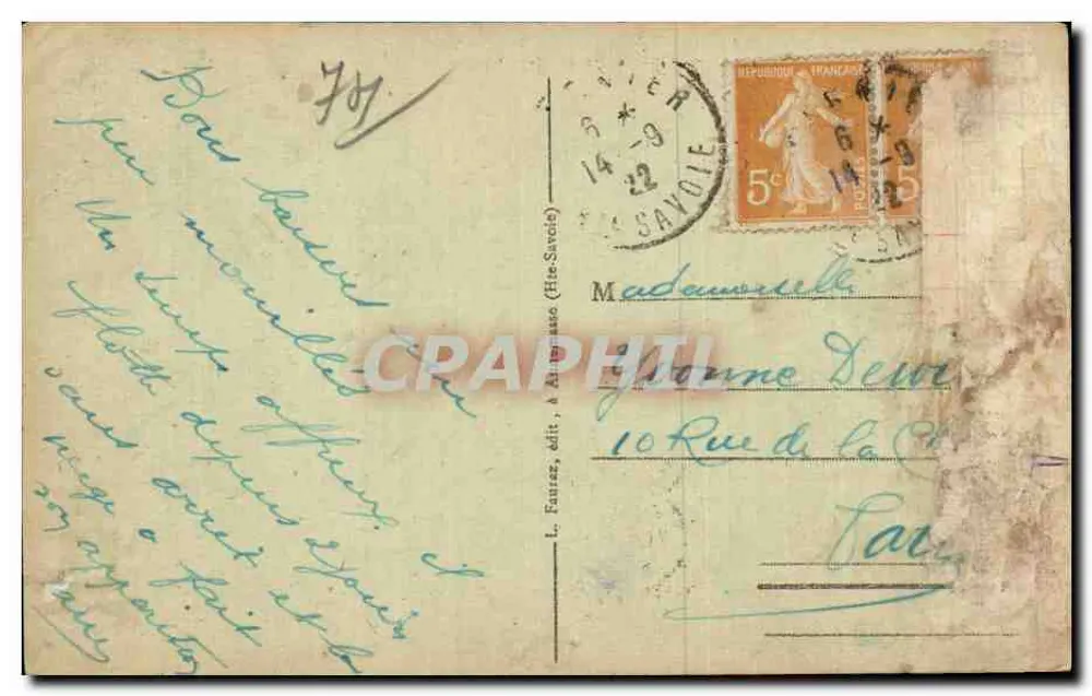 Chamonix (Alta Saboia) — Le Brévent (2525m) — G.R. 436 - Verso
