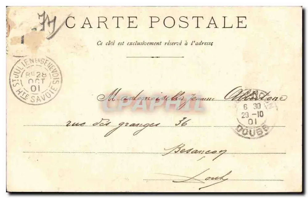 Chamonix e o Monte Branco — J.J. 95 D — editor J.J. 95 D - Verso