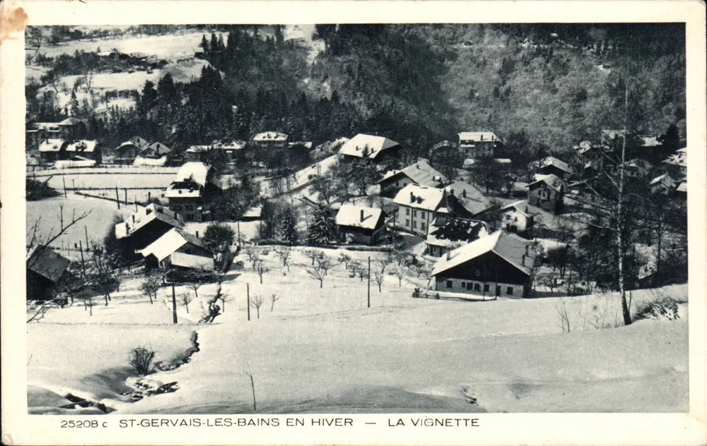 ST-GERVAIS-LES-BAINS IM WINTER — DIE VIGNETTE - Vorderseite
