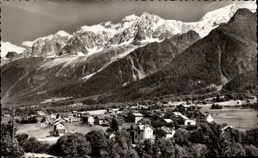 Les Houches — Ansicht des Mont Blanc — Édition G.L. Annecy - Vorderseite