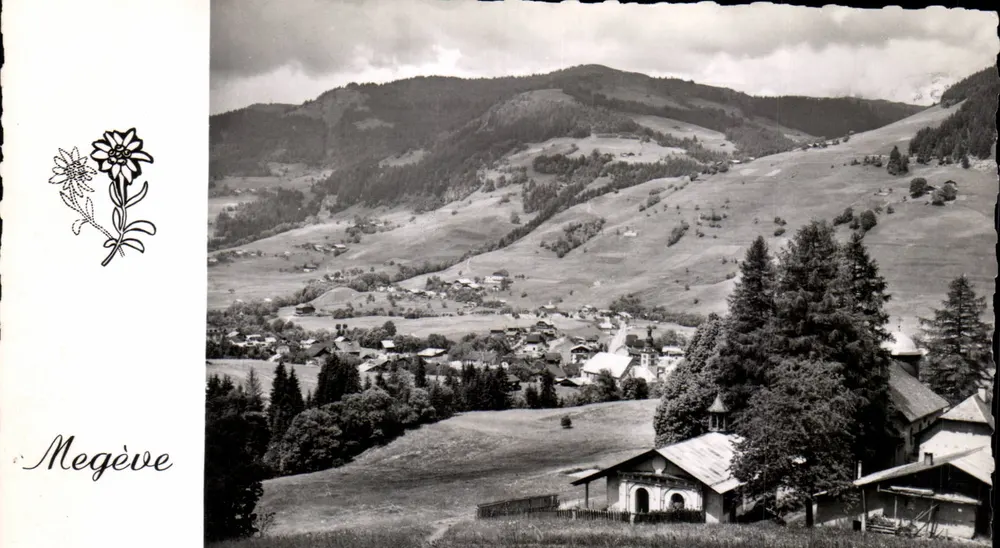 Megève — Ansicht des Christonnier und des Calvaire — Photo LE MOULT - Vorderseite