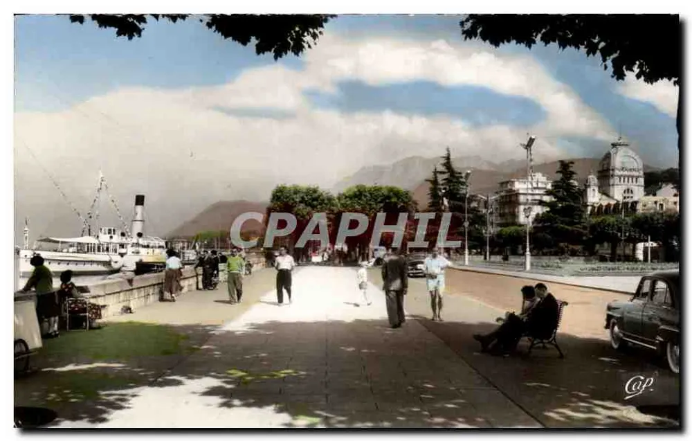 Évian-les-Bains — Der Baron-de-Blonay Kai und das Thermal — Réal-Photo - Vorderseite