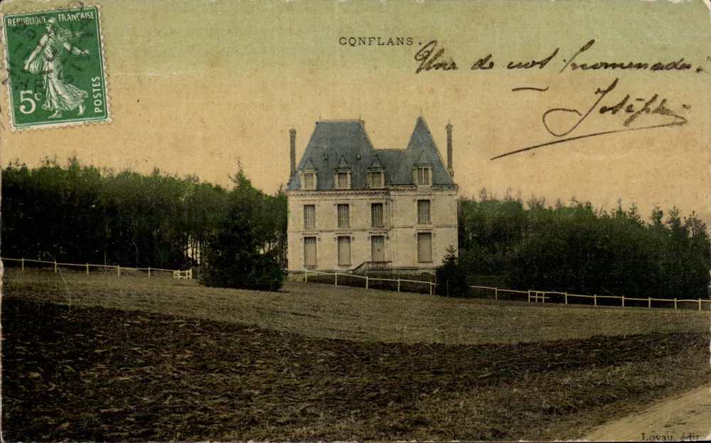 Conflans-sur-Abrie - Castelo — Lovau édit. - Frente