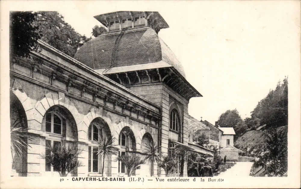 Capvern-les-Bains (H.P.) — Aussicht von der Kaffeestube - Vorderseite
