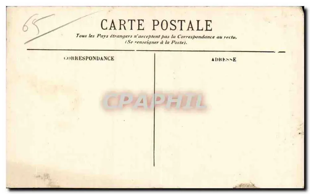Lourdes — Bischof Peyramale, Pfarrer zur Zeit der Erscheinungen — Édition F. V. - Rückseite