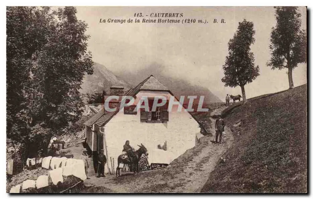 Cauterets — La Grange de la Reine Hortense (1240 m.) — Bloc frères, Verlag Bordeaux - Vorderseite