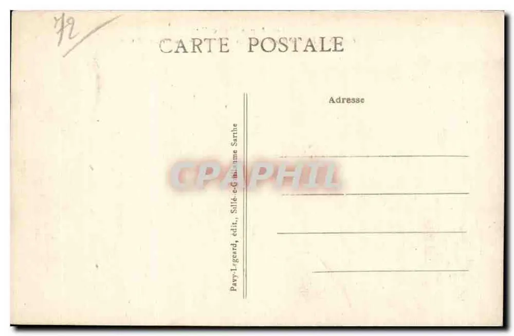Die Mancelles-Alpen — Tal der Misère — Pavyl-Legard, Verlag, Silé-Gabrienne Sarthe - Rückseite