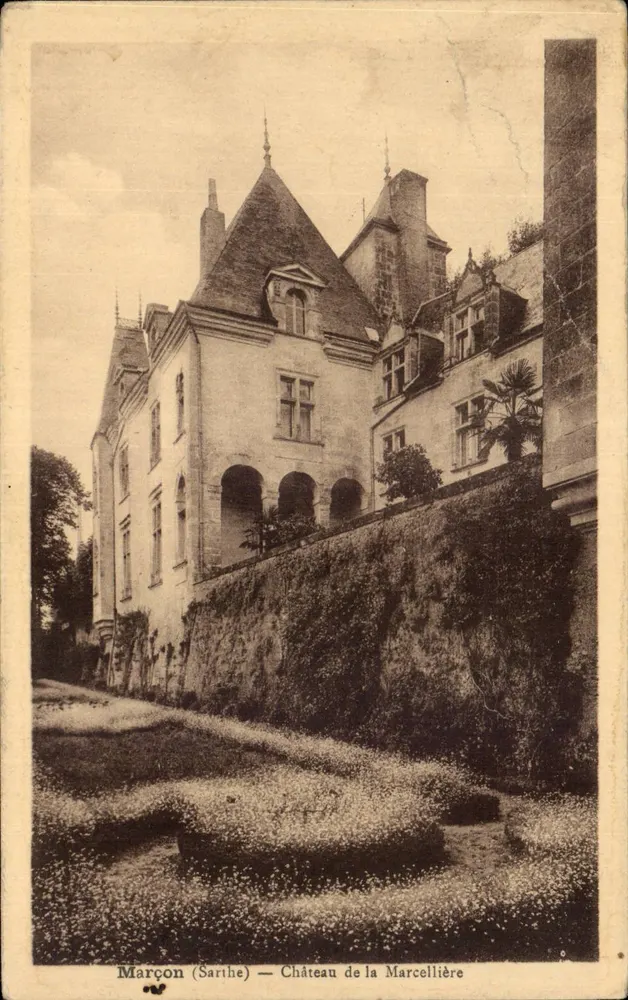 Marçon (Sarthe) — Zamek Marcellière - Awers