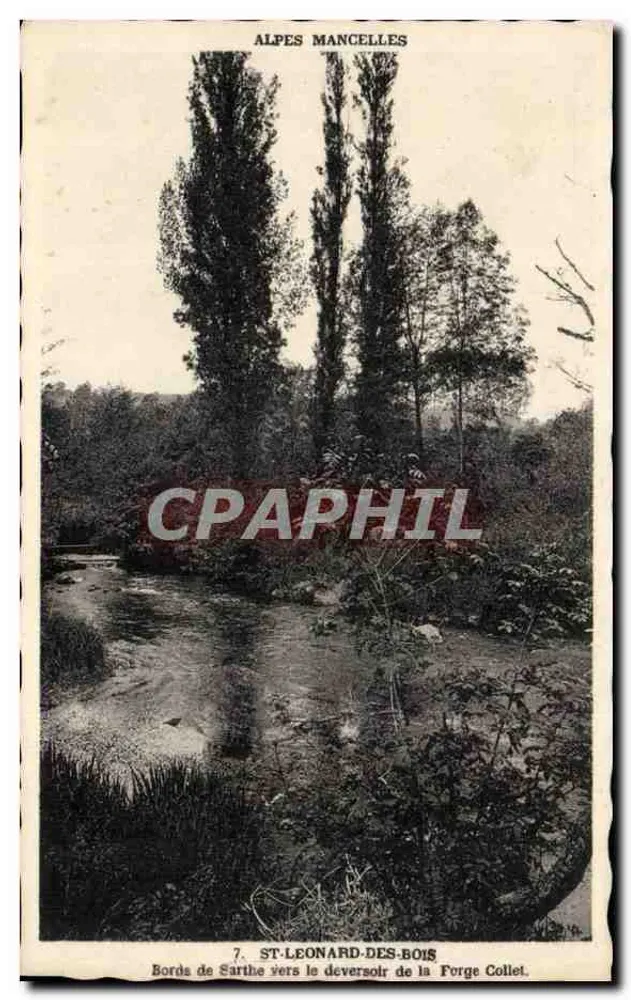 Ufer der Sarthe nahe dem Spillway der Forge Collet — ST-LEONARD-DES-BOIS — unbekannter Verlag, Nr. 7 - Vorderseite
