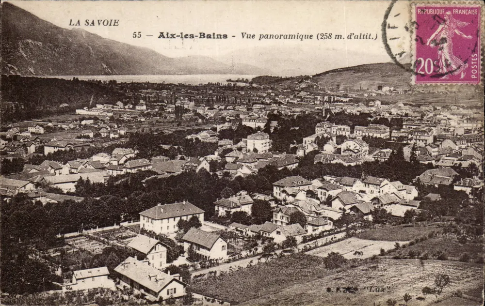 Alx-les-Bains — Vista panoramica (258 m. di altezza) — S. F. & C. 'Lula' - Recto