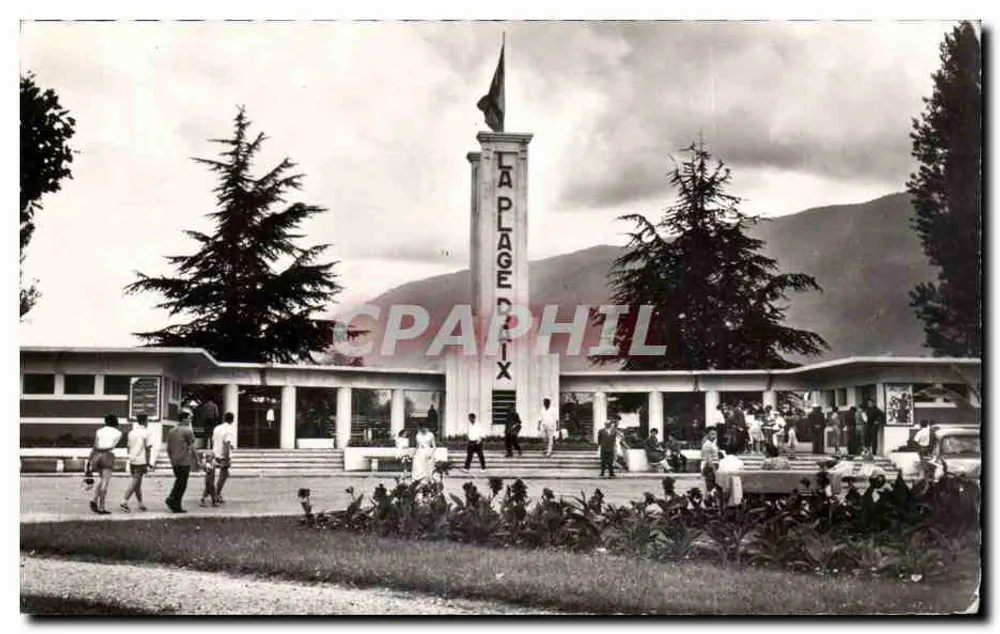 Aix-les-Bains — Entrada da praia — Edição fotográfica Au bromure - Frente