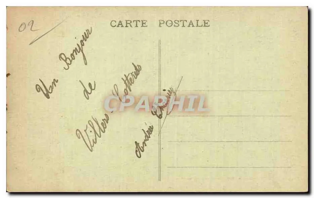 Villers-Cottérêts — Der Park — Die Weiße Pforte — Risse, lib.-édit. & Villers-Cottérêts — Exklusive Reproduktion verboten — n°33 - Rückseite