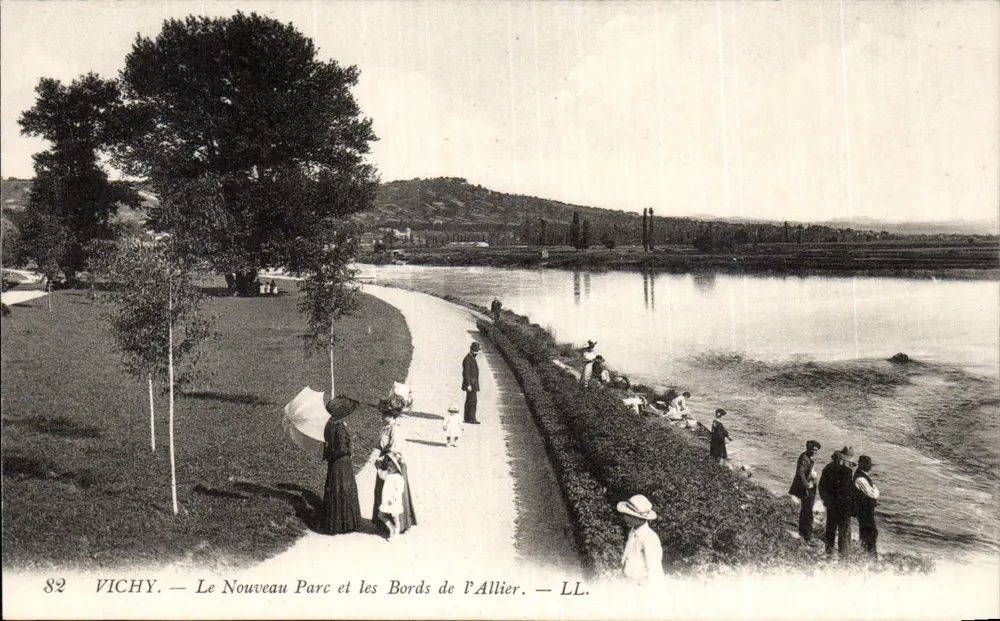 Vichy — Der Neue Park und die Ufer der Allier — LL. - Vorderseite