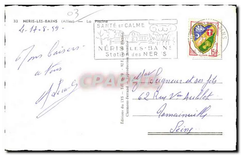Néris-les-Bains — Basen — Wydawnictwo LYS - Rewers