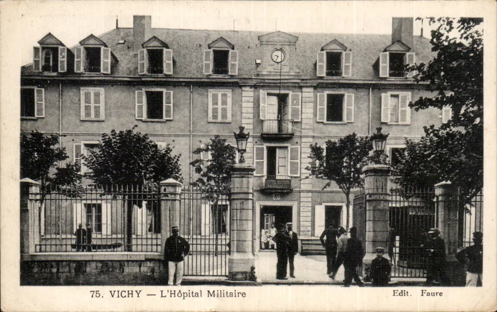 Vichy — O Hospital Militar — Edit. Faure - Frente