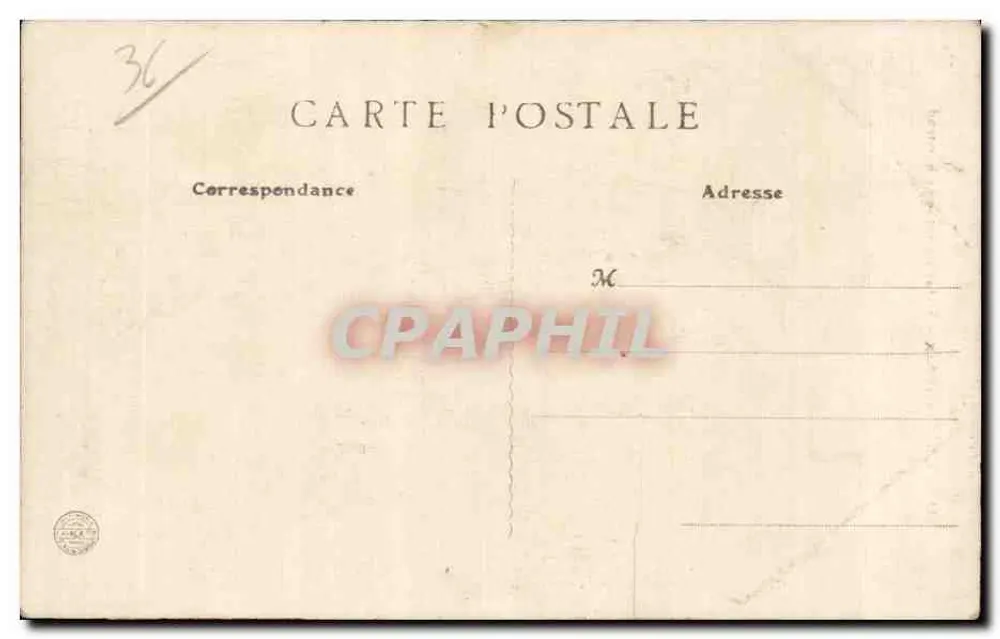 Châteauroux — Estátua do Geral Bertrand — Editor FRANCE, n° 544 - Verso