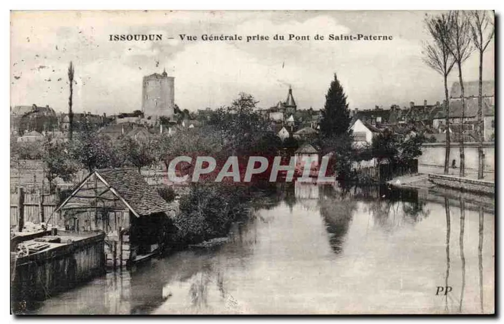 Issoudun — Allgemeiner Blick vom Pont de Saint-Paterne — PP - Vorderseite