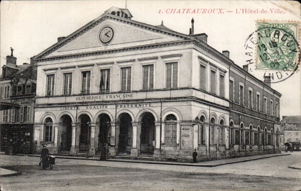 Châteauroux — O Hotel-de-Ville — Editor: Marbres - Frente