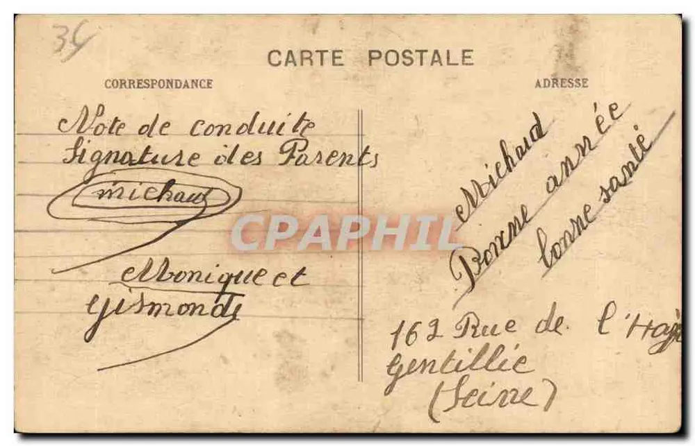 Die Ufer der Creuse — 26 GARGILESSÉ (Indre) — Brücke der Billardière — G. Sand - Rückseite