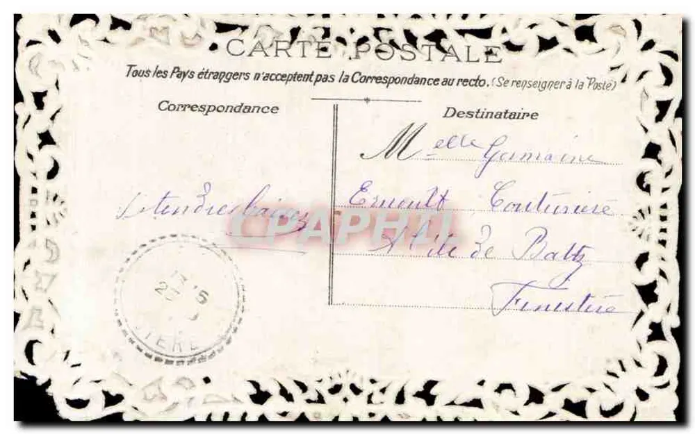 Pansies — Cueillette pour vous — République Française - Verso