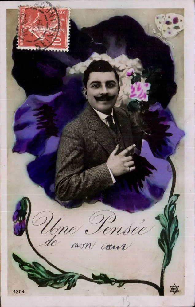 Retrato de homem com pensão — editor XPC, n° 4304 - Frente