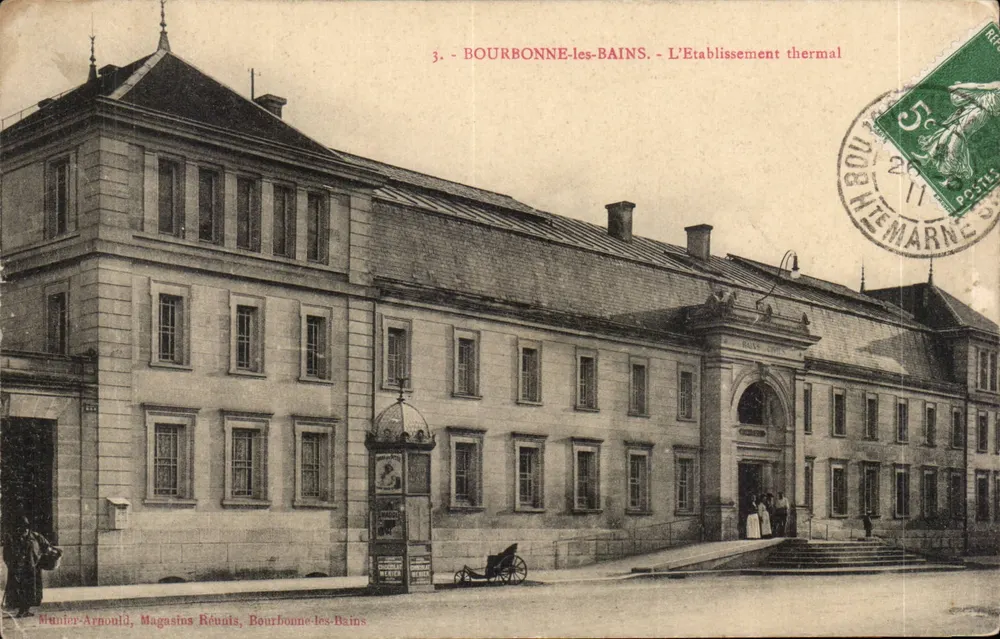 Bourbonne-les-Bains — Das Thermalbad — Munier-Arnould, Magasins Réunis - Vorderseite