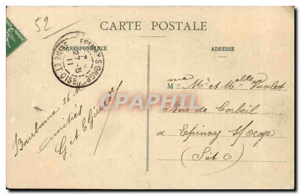 Bourbonne-les-Bains — Das Thermalbad — Munier-Arnould, Magasins Réunis - Rückseite