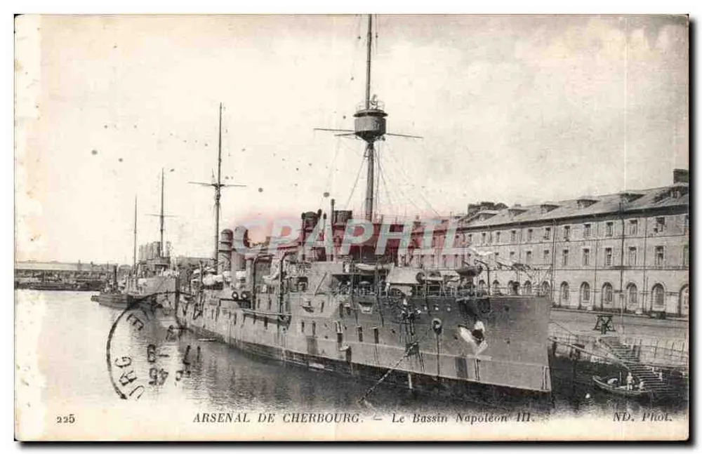 Arsenal von Cherbourg — Le Bassin Napoléon III — ND. Fot. - Vorderseite