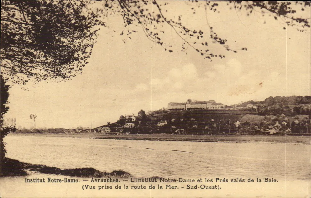 Institut Notre-Dame — Avranches — Ansicht vom Weg zur See - Südwesten - Vorderseite