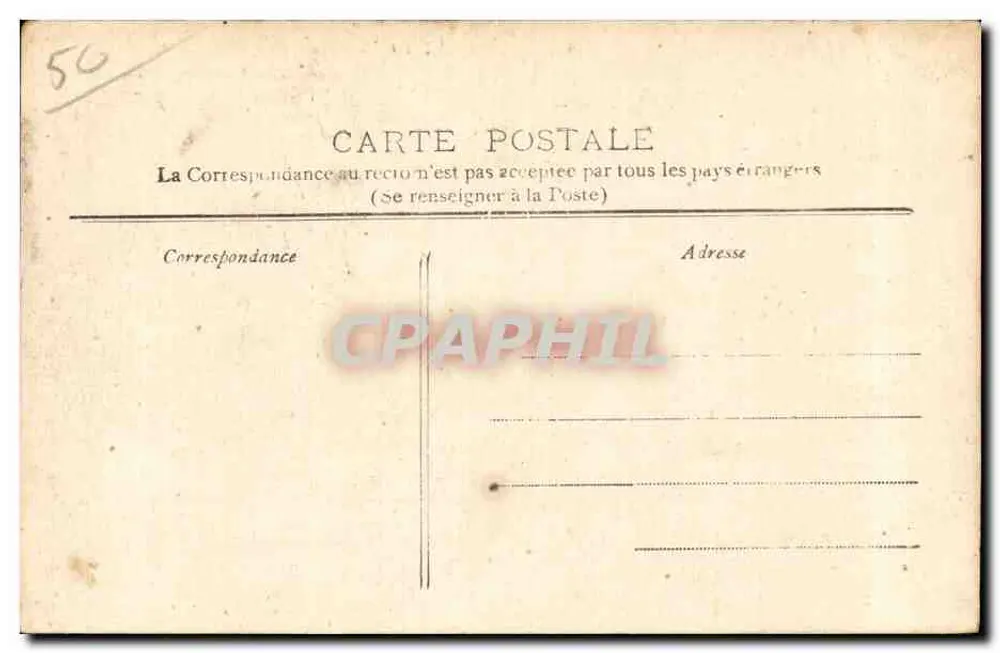 Cherbourg — O Farol da Grande Jetée e Vista Geral da Baía — Brevet L.D.F. Coleção P.B. Cherbourg - Verso