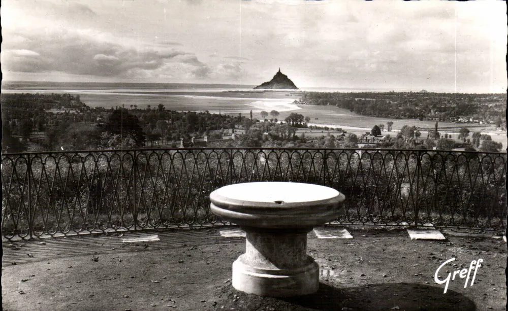 Avranches (Manche) — Botanischer Garten — Ausblick über die Bucht des Mont Saint-Michel — Greff - Vorderseite